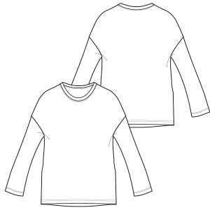 Moldes de confeccion para DAMA Remeras Camiseta 7171